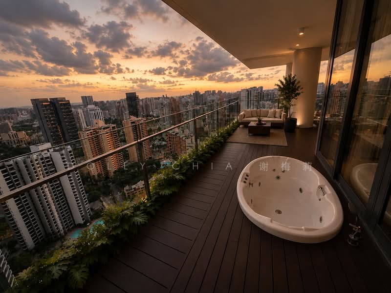 Skypark @ Somerset, 22 Saint Thomas Walk, 4 Bedrooms, 3,348 sqft, Apartment For Rent, by Dolly Chia 谢梅莉, 500146759 - Balcony - PropertyGuru.com.sg