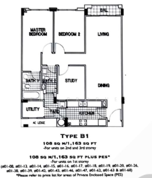 Stratford Court, , 3 Bedrooms, 1,227 sqft, Condominium For Sale, by Leng Propnex, 500146781 - PropertyGuru.com.sg