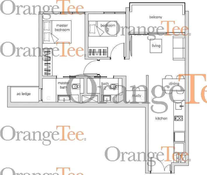The Panorama, 20 Ang Mo Kio Ave 2, 2 Bedrooms, 797 sqft, Condominium For Rent, by Clarence Kok, 500146833 - PropertyGuru.com.sg