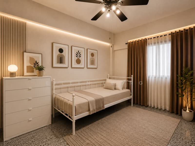 207 Ang Mo Kio Avenue 1, 207 Ang Mo Kio Avenue 1, 3 Bedrooms, 1,044 sqft, HDB Flat For Sale, by Eileen Leong, 500146850 - Common Bedroom - For Illustration only - PropertyGuru.com.sg