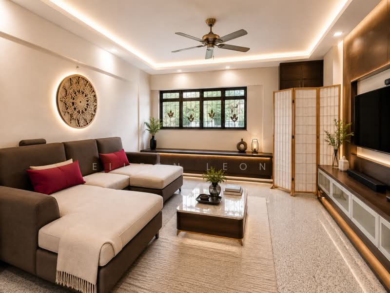 207 Ang Mo Kio Avenue 1, 207 Ang Mo Kio Avenue 1, 3 Bedrooms, 1,044 sqft, HDB Flat For Sale, by Eileen Leong, 500146850 - Living Room - For Illustration only - PropertyGuru.com.sg