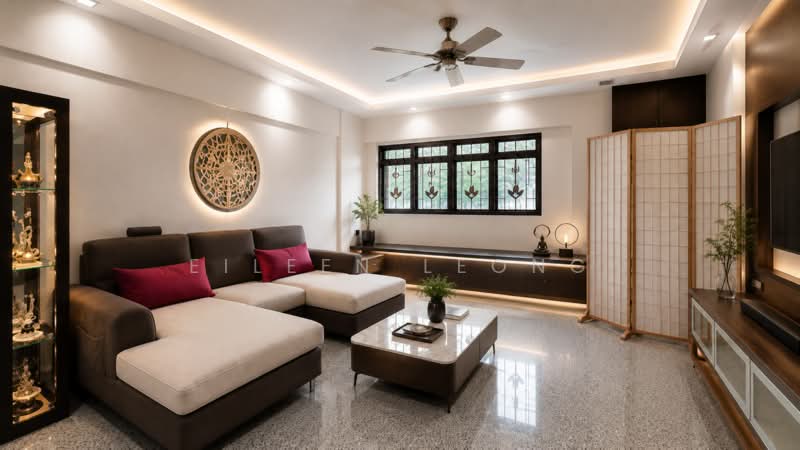 207 Ang Mo Kio Avenue 1, 207 Ang Mo Kio Avenue 1, 3 Bedrooms, 1,044 sqft, HDB Flat For Sale, by Eileen Leong, 500146850 - Living Room - PropertyGuru.com.sg