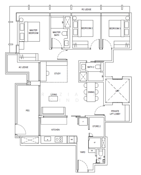 The Continuum, 1-8 Thiam Siew Avenue, 3 Bedrooms, 1,249 sqft, Condominium For Sale, by Roziana Cindy, 500146870 - PropertyGuru.com.sg