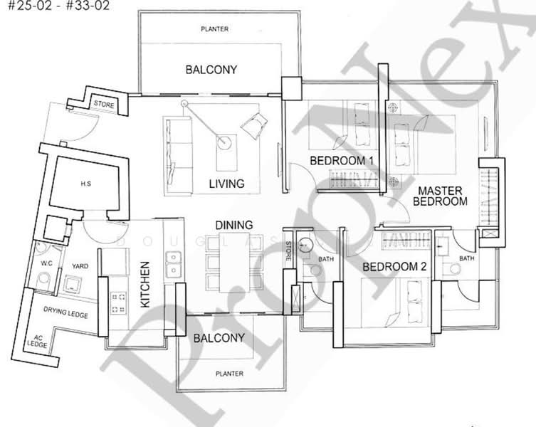 The Regency at Tiong Bahru, 38 Chay Yan Street, 3 Bedrooms, 1,281 sqft, Condominium For Rent, by Douglas Chew, 500146903 - PropertyGuru.com.sg