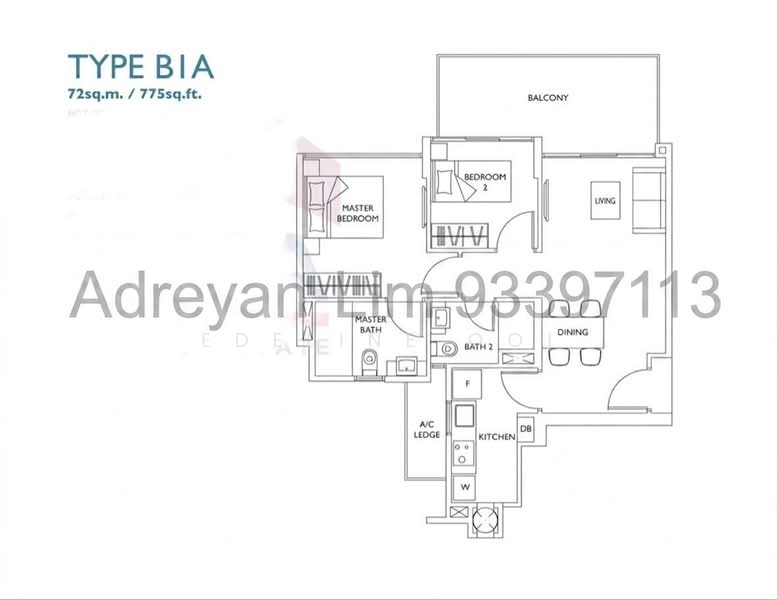 The Luxurie, 21 Compassvale Road, 2 Bedrooms, 775 sqft, Condominium For Rent, by Edeline Ooi, 500146906 - PropertyGuru.com.sg