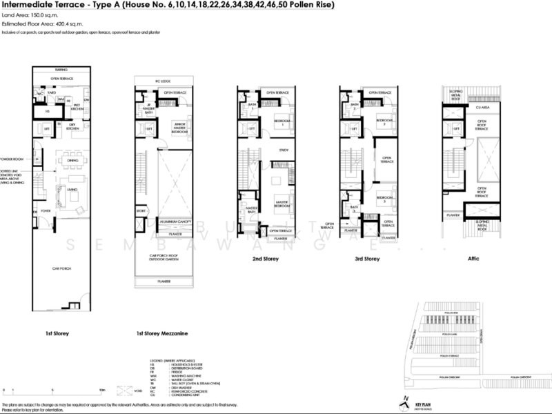 Pollen Collection II, , 5 Bedrooms, 1,614 sqft, Terraced House For Sale, by Alvin Kwan, 500146929 - PropertyGuru.com.sg