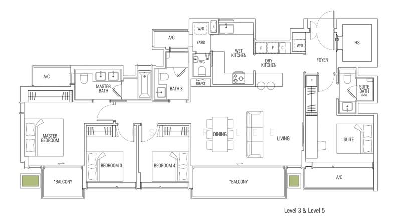 Jervois Mansion, 4 Jervois Close, 4 Bedrooms, 1,475 sqft, Condominium For Sale, by Lester Lee, 500146948 - PropertyGuru.com.sg