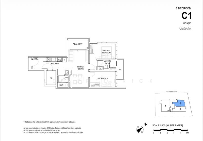 46 boon teck road, , 2 Bedrooms, 775 sqft, Condominium For Sale, by Lee Frederick, 500147153 - PropertyGuru.com.sg