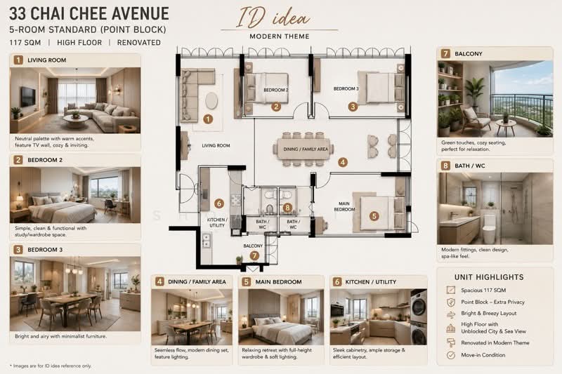 33 Chai Chee Avenue, 33 Chai Chee Avenue, 3 Bedrooms, 1,259 sqft, HDB Flat For Sale, by Shoan Siew, 500147249 - PropertyGuru.com.sg