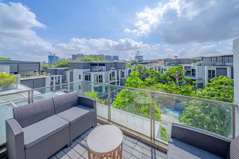 Poets Villas, 224 Tagore Avenue, 5 Bedrooms, 3,649 sqft, Cluster House For Sale, by Susan Ong, 500147263 - Balcony - PropertyGuru.com.sg