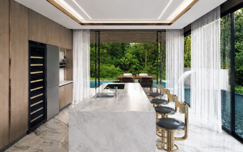 🏡 District 10 Brand New Semi-Detached 1KM to Henry Park Primary 🏫, , 7 Bedrooms, 9,486 sqft, Semi-Detached House For Sale, by Jaslin Khoo, 500147304 - Dry Kitchen - Forest View - PropertyGuru.com.sg