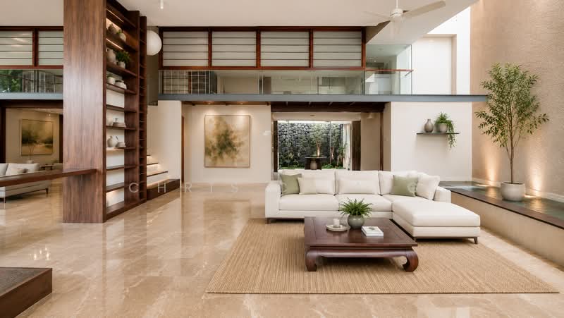 Serangoon Garden Estate, Bodmin/ Bloxhome/ Borthwick/ Brockhampton/ Blandford/ Burghley Drive, 4 Bedrooms, 5,000 sqft, Terraced House For Rent, by Chris Chiang, 500147366 - Living Room - PropertyGuru.com.sg