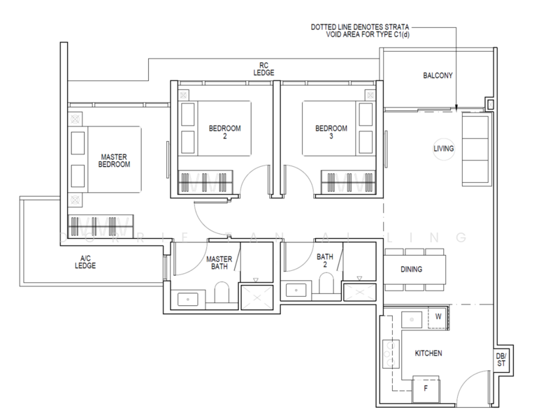 Piccadilly Grand, Northumberland Road, 3 Bedrooms, 883 sqft, Condominium For Sale, by Dorrie Tan Ai ling, 500147373 - PropertyGuru.com.sg