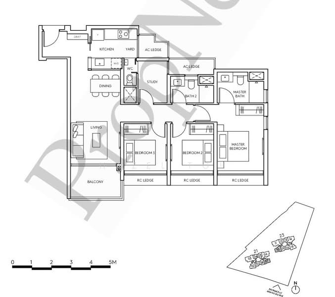 AMO Residence, 21 Ang Mo Kio Rise, 3 Bedrooms, 1,044 sqft, Condominium For Rent, by Hazel Toh, 500147393 - PropertyGuru.com.sg