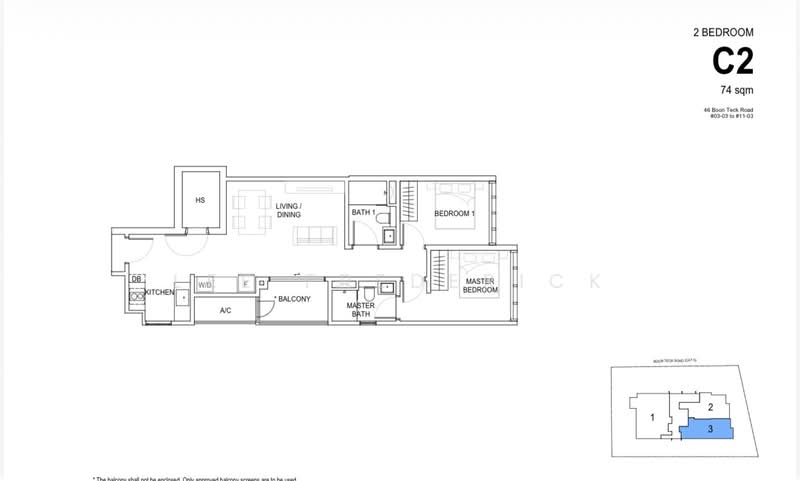 46 Boon Teck Road, , 2 Bedrooms, 797 sqft, Condominium For Sale, by Lee Frederick, 500147424 - PropertyGuru.com.sg