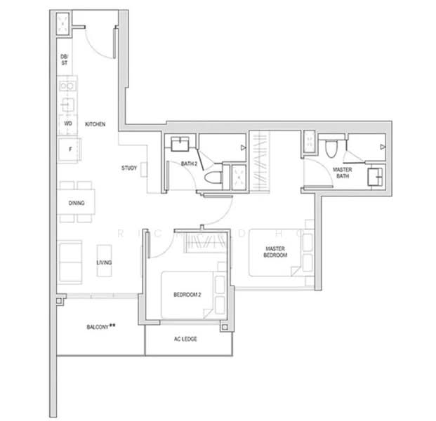 Affinity At Serangoon, , 2 Bedrooms, 732 sqft, Condominium For Sale, by Richard Ho, 500147440 - PropertyGuru.com.sg