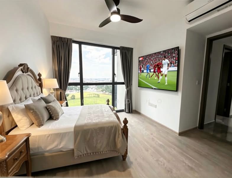 Affinity At Serangoon, Hougang / Punggol / Sengkang, 2 Bedrooms, 732 sqft, Condominium For Sale, by Richard Ho, 500147440 - Master Bedroom w Virtual Furniture - PropertyGuru.com.sg