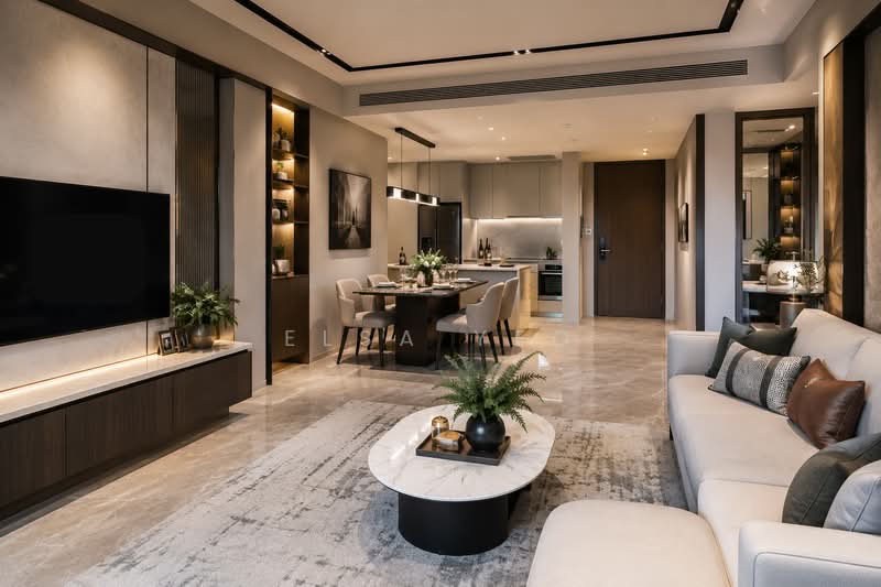 The Serra Residences Near to Novena MRT | Novena Square, , 3 Bedrooms, 900 sqft, Condominium For Sale, by Elsa Yeo, 500147480 - Living Room - PropertyGuru.com.sg