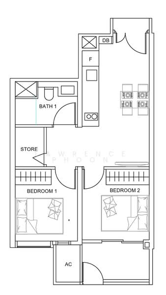 Penrose, 20 Sims Drive, 1 Bedroom, 550 sqft, Condominium For Sale, by Lawrence Phoon, 500147517 - PropertyGuru.com.sg
