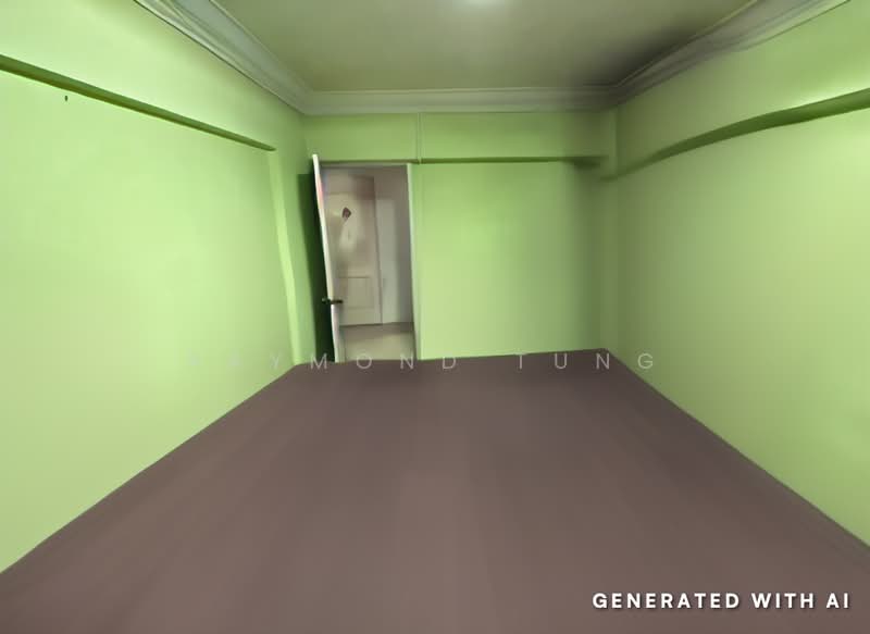58 Chai Chee Drive, 58 Chai Chee Drive, 3 Bedrooms, 1,130 sqft, HDB Flat For Sale, by Raymond Tung, 500147526 - Bedroom 2 (*Photo AI to de-cluttered) - PropertyGuru.com.sg
