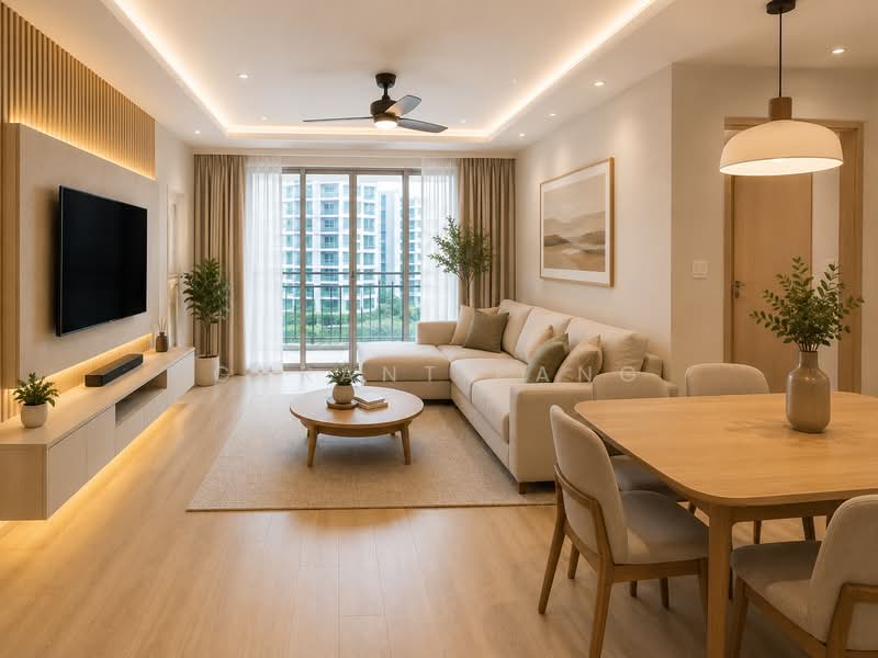 The Minton, 147 Hougang Street 11, 3 Bedrooms, 1,216 sqft, Condominium For Sale, by Garant Pang, 500147559 - Living Room - PropertyGuru.com.sg