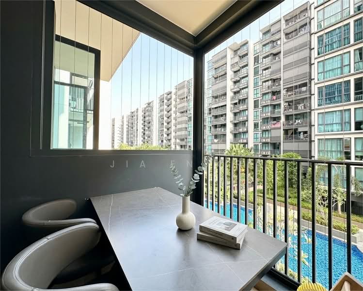 Treasure at Tampines, 53 Tampines Lane, 2 Bedrooms, 657 sqft, Condominium For Rent, by Jia En Or, 500147607 - Balcony - PropertyGuru.com.sg