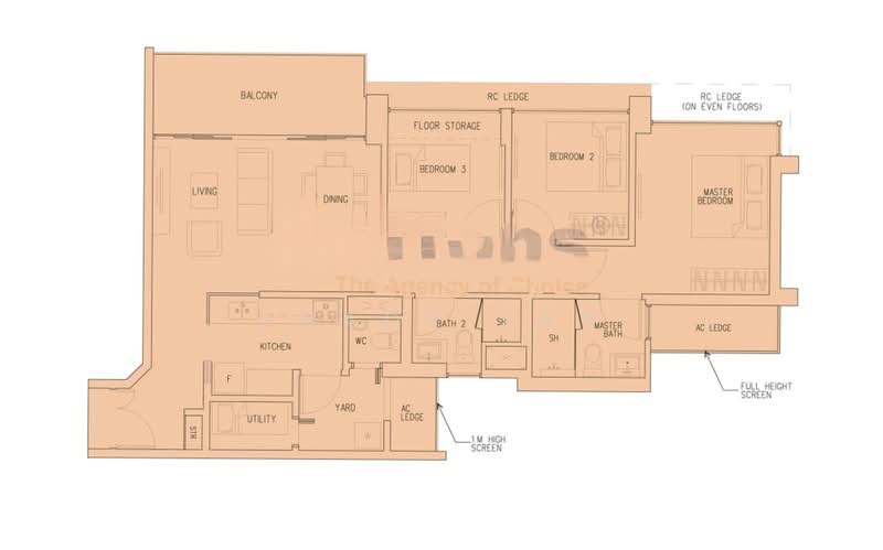 H2O Residences, 32 Fernvale Link, 3 Bedrooms, 1,130 sqft, Condominium For Sale, by Shady Tan, 500147648 - PropertyGuru.com.sg