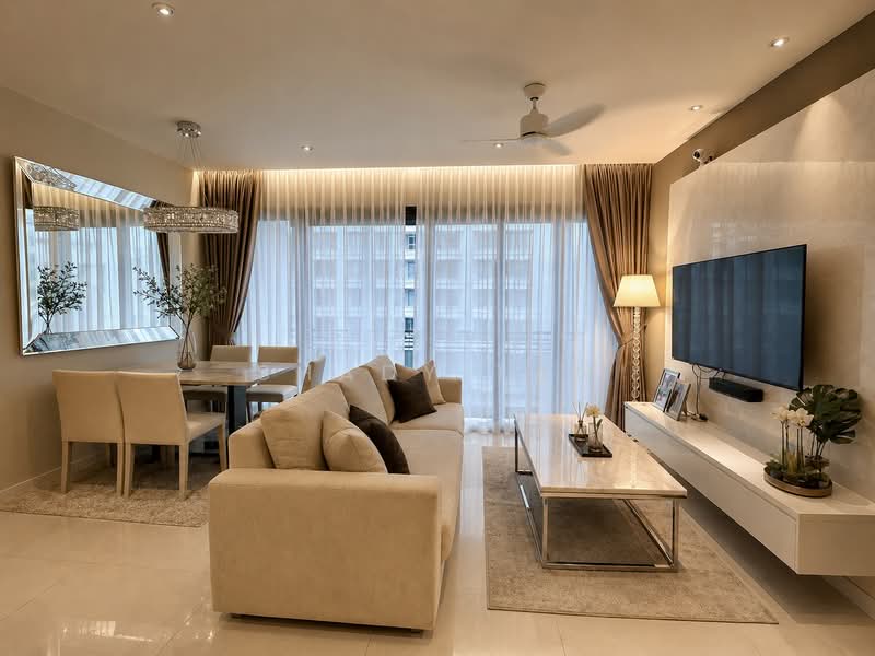 H2O Residences, 32 Fernvale Link, 3 Bedrooms, 1,130 sqft, Condominium For Sale, by Shady Tan, 500147648 - Living Room - PropertyGuru.com.sg