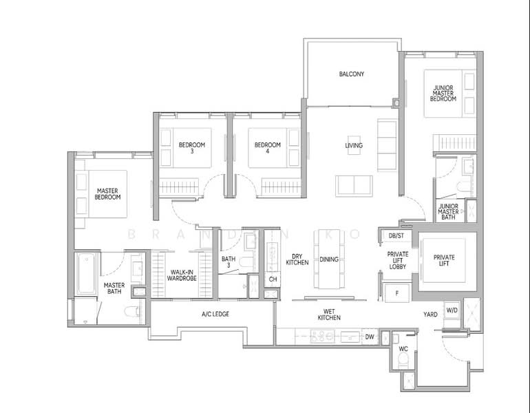 Union Square Residences, 28 Havelock Road,, 4 Bedrooms, 1,518 sqft, Condominium For Sale, by Brandon Koh, 500147689 - PropertyGuru.com.sg