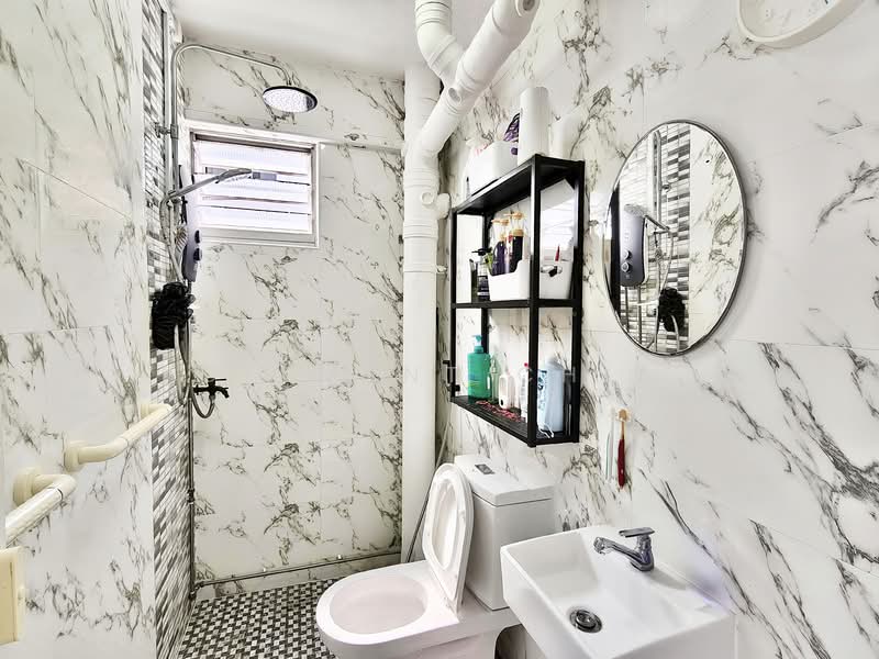 321 Woodlands Street 32, 321 Woodlands Street 32, 3 Bedrooms, 980 sqft, HDB Flat For Sale, by Clement Chia, 500147795 - Bathroom - PropertyGuru.com.sg