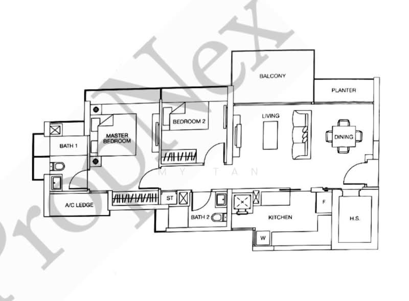 The Riverine By The Park, 398 Kallang Road, 2 Bedrooms, 980 sqft, Apartment For Rent, by Amy Tan, 500147813 - PropertyGuru.com.sg