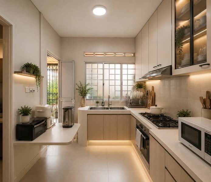 Huge Corner Terrace Near MRT, Ideal for Rebuild. Squarish Land Plot!, Li Hwan Drive, Lorong Chuan, Serangoon Garden, Tai Hwan Heights, 4 Bedrooms, 2,500 sqft, Corner Terrace For Sale, by Jeremy Pher, 500147836 - AI photo for illustration purpose only - PropertyGuru.com.sg