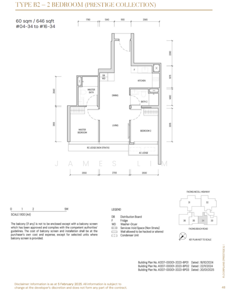 Aurea, 802 Beach Road, 2 Bedrooms, 635 sqft, Condominium For Sale, by James Lim, 500147850 - PropertyGuru.com.sg