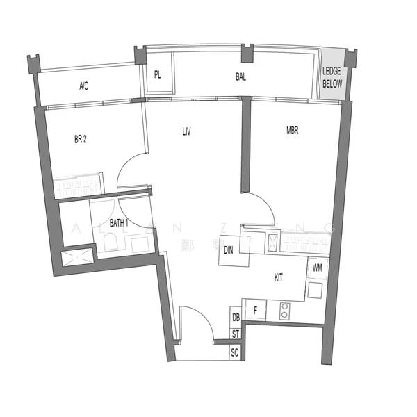 One Pearl Bank, 1 Pearl Bank, 2 Bedrooms, 700 sqft, Condominium For Rent, by Allan Zheng 鄭黎, 500147893 - PropertyGuru.com.sg
