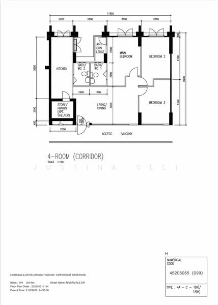 194 Rivervale Drive, 194 Rivervale Drive, 3 Bedrooms, 969 sqft, HDB Flat For Sale, by Justina Seet, 500147903 - PropertyGuru.com.sg