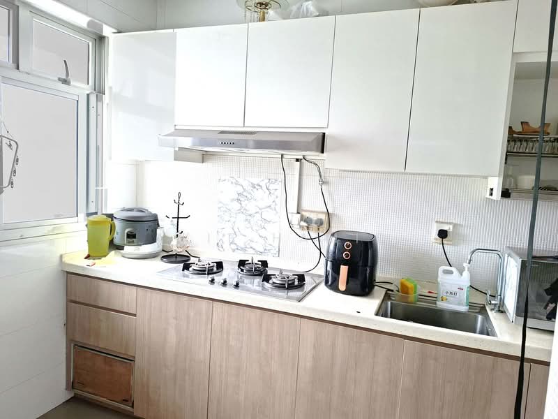 No Extension — Move-In Ready High Floor HDB w/ Unblocked Green Views!, , 1 Bedroom, 409 sqft, HDB Flat For Sale, by Akif Hamid, 500147973 - Kitchen - PropertyGuru.com.sg