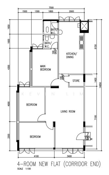 333 Ang Mo Kio Avenue 1, 333 Ang Mo Kio Avenue 1, 3 Bedrooms, 1,001 sqft, HDB Flat For Sale, by Kevin Lim, 500147993 - PropertyGuru.com.sg