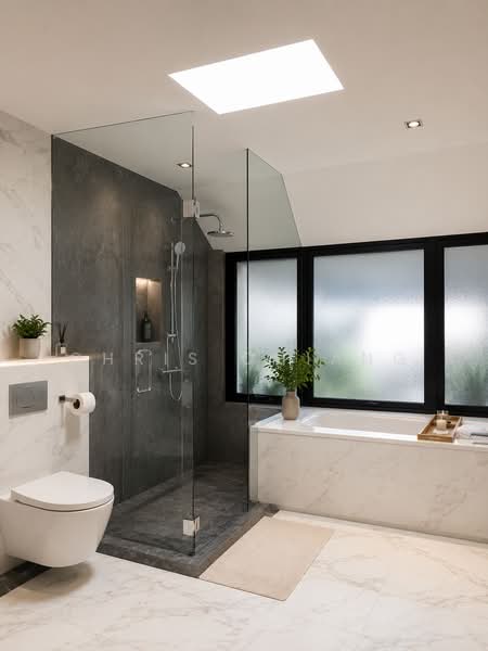 Serangoon Garden Estate, Bodmin/ Bloxhome/ Borthwick/ Brockhampton/ Blandford/ Burghley Drive, 6 Bedrooms, 6,000 sqft, Semi-Detached House For Sale, by Chris Chiang, 500148013 - Bathroom - PropertyGuru.com.sg