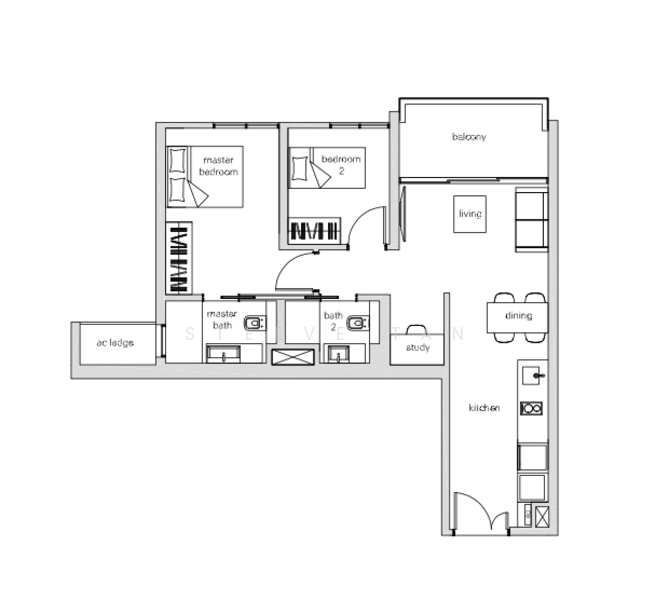 The Panorama, 8 Ang Mo Kio Ave 2, 2 Bedrooms, 797 sqft, Condominium For Rent, by Steeve Tan, 500148017 - PropertyGuru.com.sg