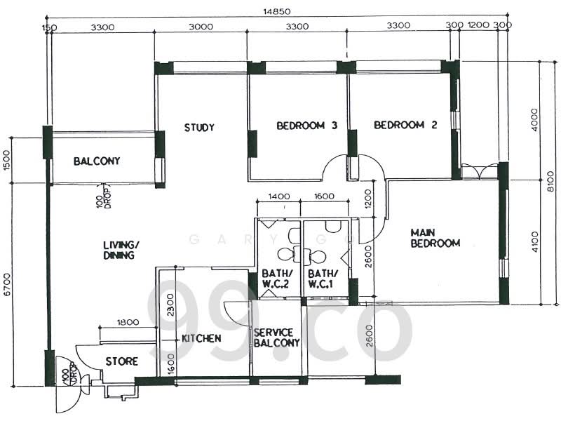 156 Jalan Teck Whye, 156 Jalan Teck Whye, 3 Bedrooms, 1,313 sqft, HDB Flat For Rent, by Gary Go, 500148021 - PropertyGuru.com.sg