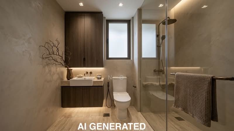 Roots @ Transit, 9 Transit Road, 2 Bedrooms, 581 sqft, Apartment For Sale, by Yang ., 500148030 - Bathroom - PropertyGuru.com.sg