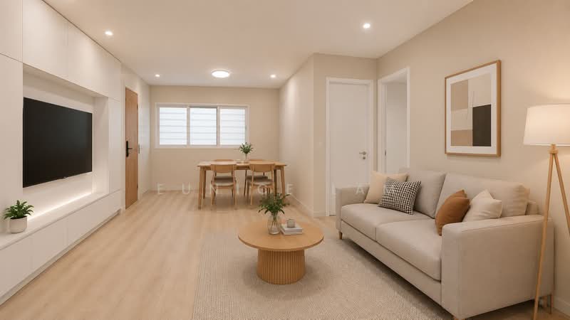 333 Ang Mo Kio Avenue 1, 333 Ang Mo Kio Avenue 1, 3 Bedrooms, 1,001 sqft, HDB Flat For Sale, by Eunice Lam, 500148039 - For Illustration purpose | Living Room - PropertyGuru.com.sg