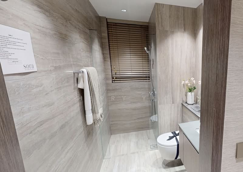 Sora, 73/74/76/78 Yuan Ching Road, 3 Bedrooms, 750 sqft, Condominium For Sale, by Sherry Yeo, 500148072 - Bathroom - PropertyGuru.com.sg