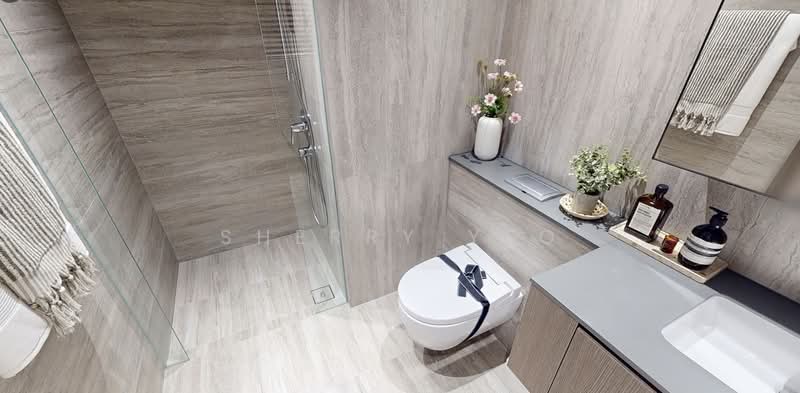 Sora, 73/74/76/78 Yuan Ching Road, 3 Bedrooms, 750 sqft, Condominium For Sale, by Sherry Yeo, 500148072 - Bathroom - PropertyGuru.com.sg