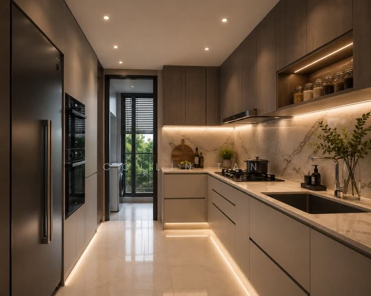 ⭐D15⭐RARE⭐FREEHOLD⭐LUXURY⭐HUGE FLOORPLATE⭐1KM TO HAIG GIRLS⭐, , 3 Bedrooms, 1,485 sqft, Condominium For Sale, by Collin Tan, 500148073 - Kitchen - PropertyGuru.com.sg