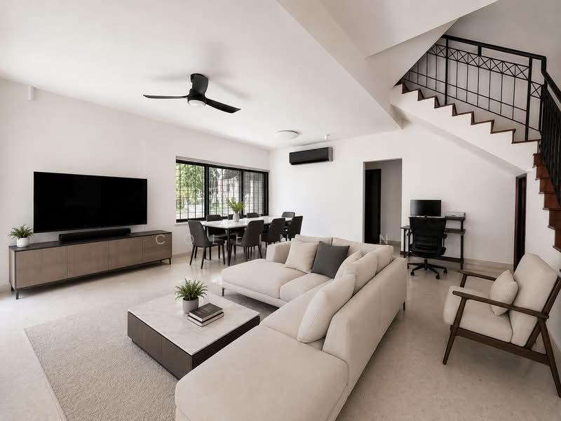 💎SUPER RARE💎SEMI-D💎3 STOREY💎REGULAR PLOT💎NEAR VIVOCITY💎, , 5 Bedrooms, 3,500 sqft, Semi-Detached House For Sale, by Collin Tan, 500148091 - Living Room - PropertyGuru.com.sg