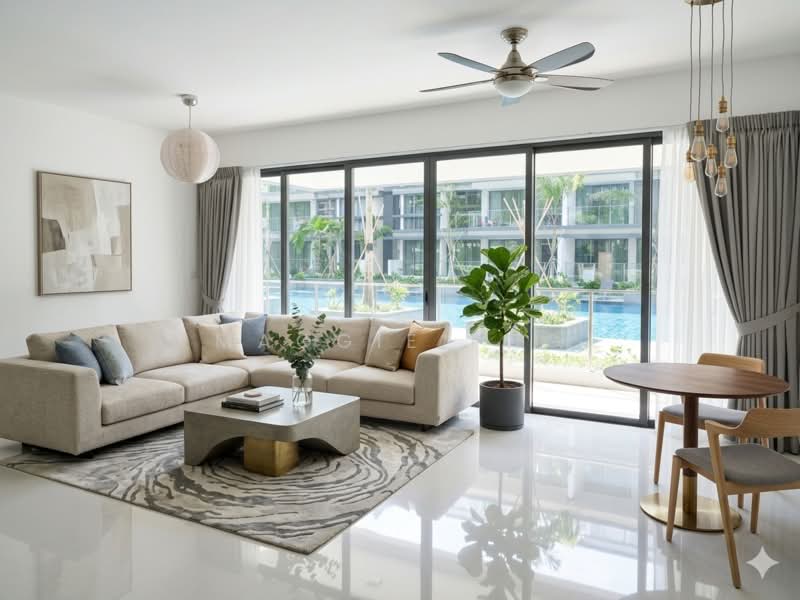 Hedges Park Condominium, 71 Flora Drive, 4 Bedrooms, 1,539 sqft, Condominium For Sale, by Maggie Png, 500148177 - Living Room - PropertyGuru.com.sg