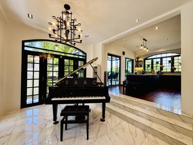 Wide 16m Plot! Bright Corner Terrace with Basement & Greenery Views! Rare Gem!, , 8 Bedrooms, 3,803 sqft, Corner Terrace For Sale, by Isaac Lee, 500148241 - Living Room - PropertyGuru.com.sg