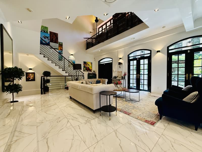 Wide 16m Plot! Bright Corner Terrace with Basement & Greenery Views! Rare Gem!, , 8 Bedrooms, 3,803 sqft, Corner Terrace For Sale, by Isaac Lee, 500148241 - Living Room - PropertyGuru.com.sg