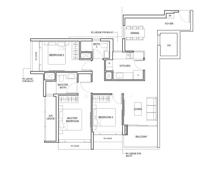 Freehold 3BR Condo at Boon Keng Mrt, , 3 Bedrooms, 1,087 sqft, Condominium For Sale, by Judy Bai, 500148244 - PropertyGuru.com.sg